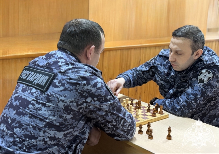 В Управлении Росгвардии по Кабардино-Балкарской Республике состоялся турнир по шахматам