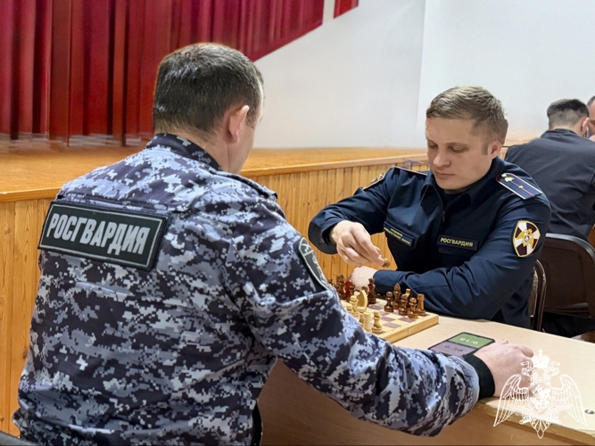В Управлении Росгвардии по Кабардино-Балкарской Республике состоялся турнир по шахматам
