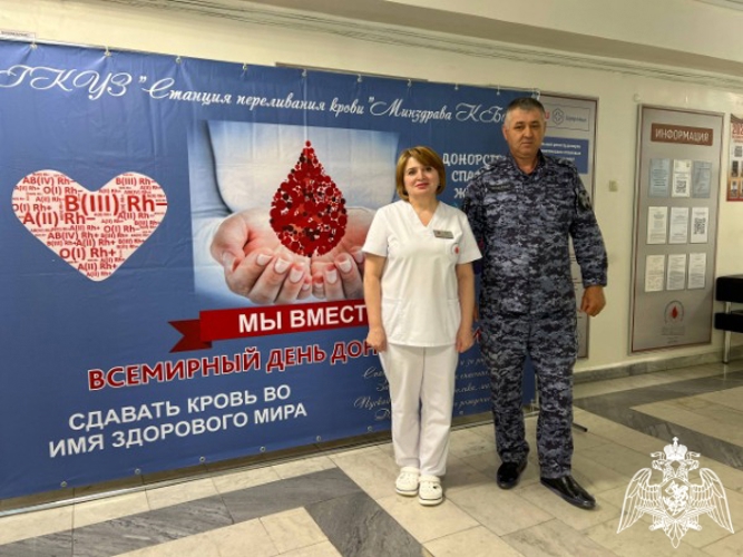  В КАБАРДИНО-БАЛКАРИИ РОСГВАРДЕЙЦЫ ПРИНЯЛИ УЧАСТИЕ В ДОНОРСКОЙ АКЦИИ «ОТ СЕРДЦА К СЕРДЦУ»